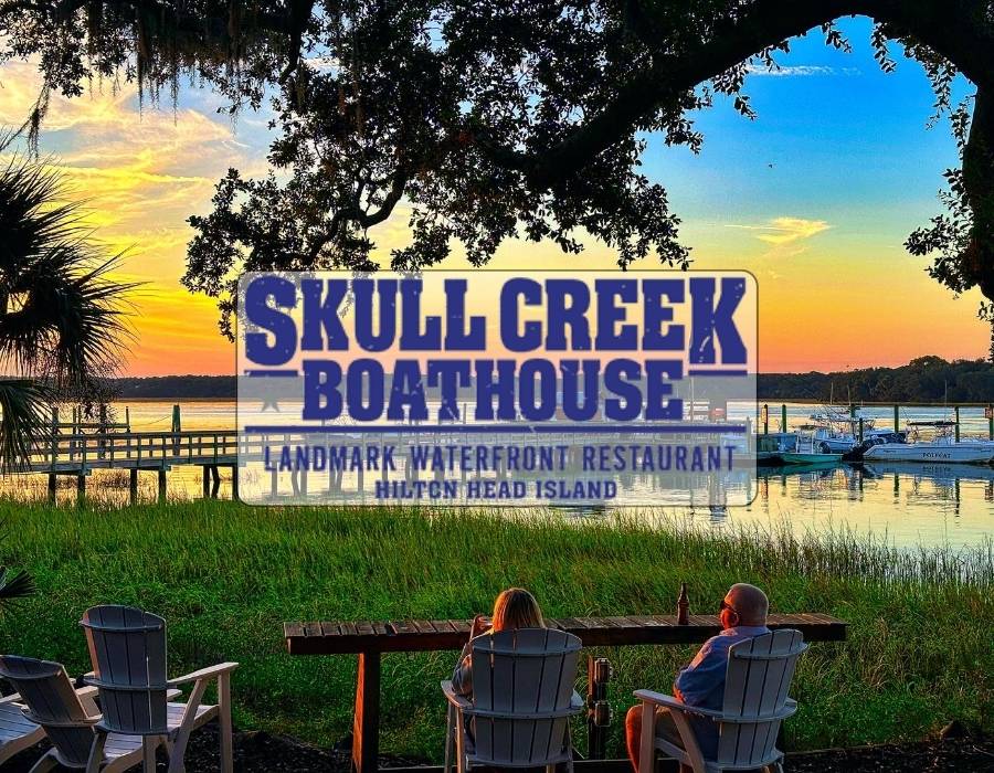 Skull Creek Boathouse valentines day waterfront dining